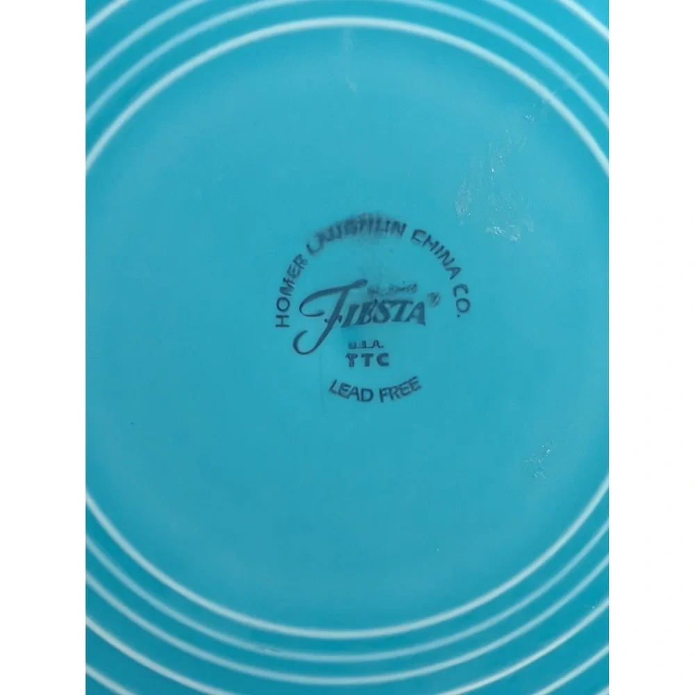 Homer Laughlin FiestaWare Turquoise Dinner Set of 3 Plates 10.5